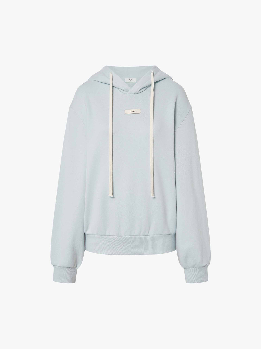 Drawstring Hooded Cotton Sweatshirt
