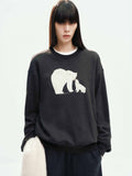 Polar Bear Pattern Sweatshirt