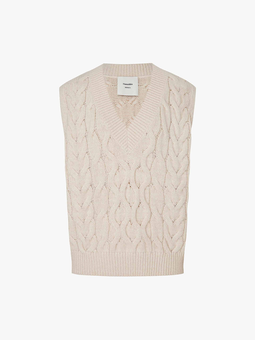 Sleeveless Cable Knitted Top