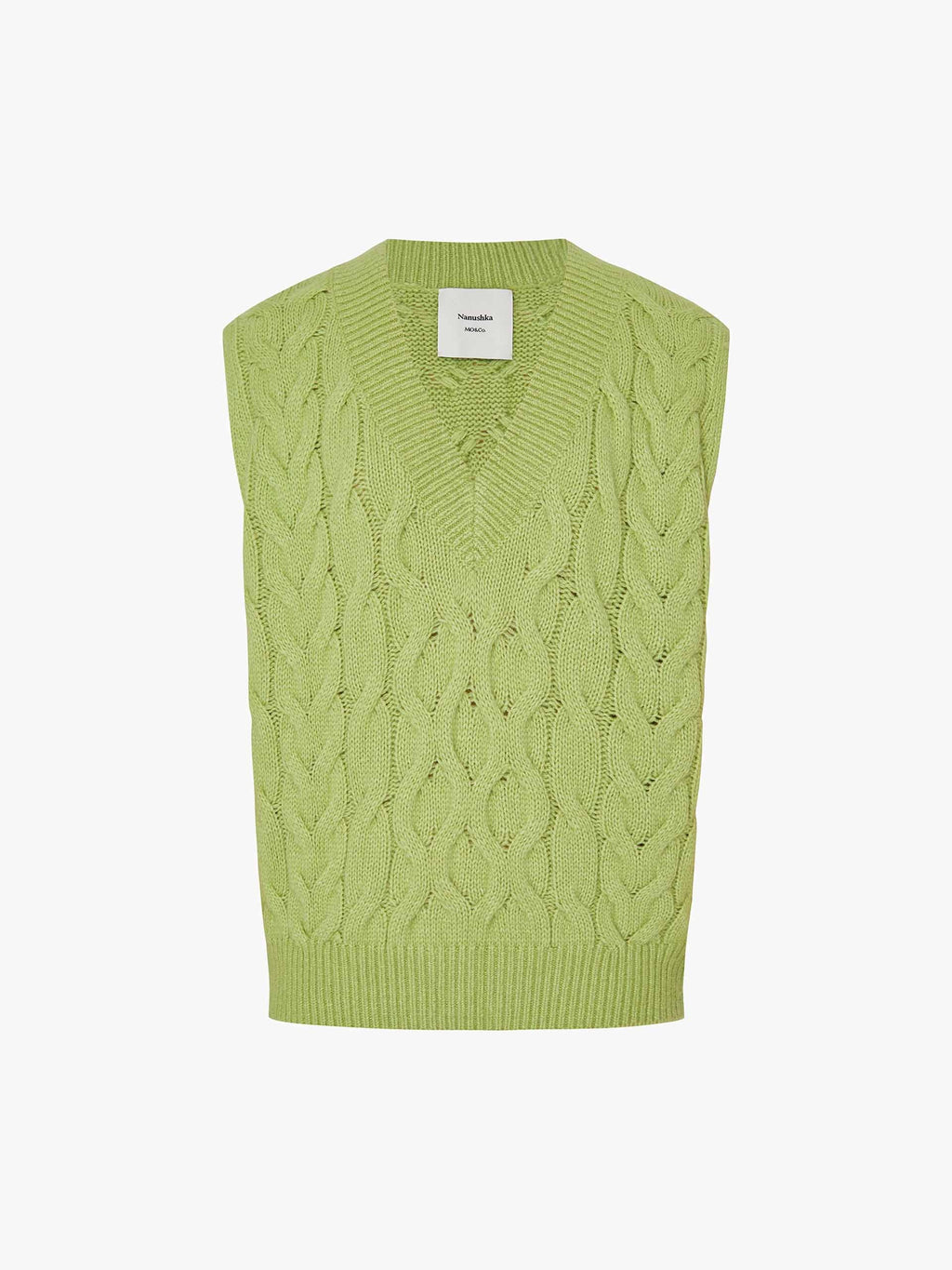 Sleeveless Cable Knitted Top