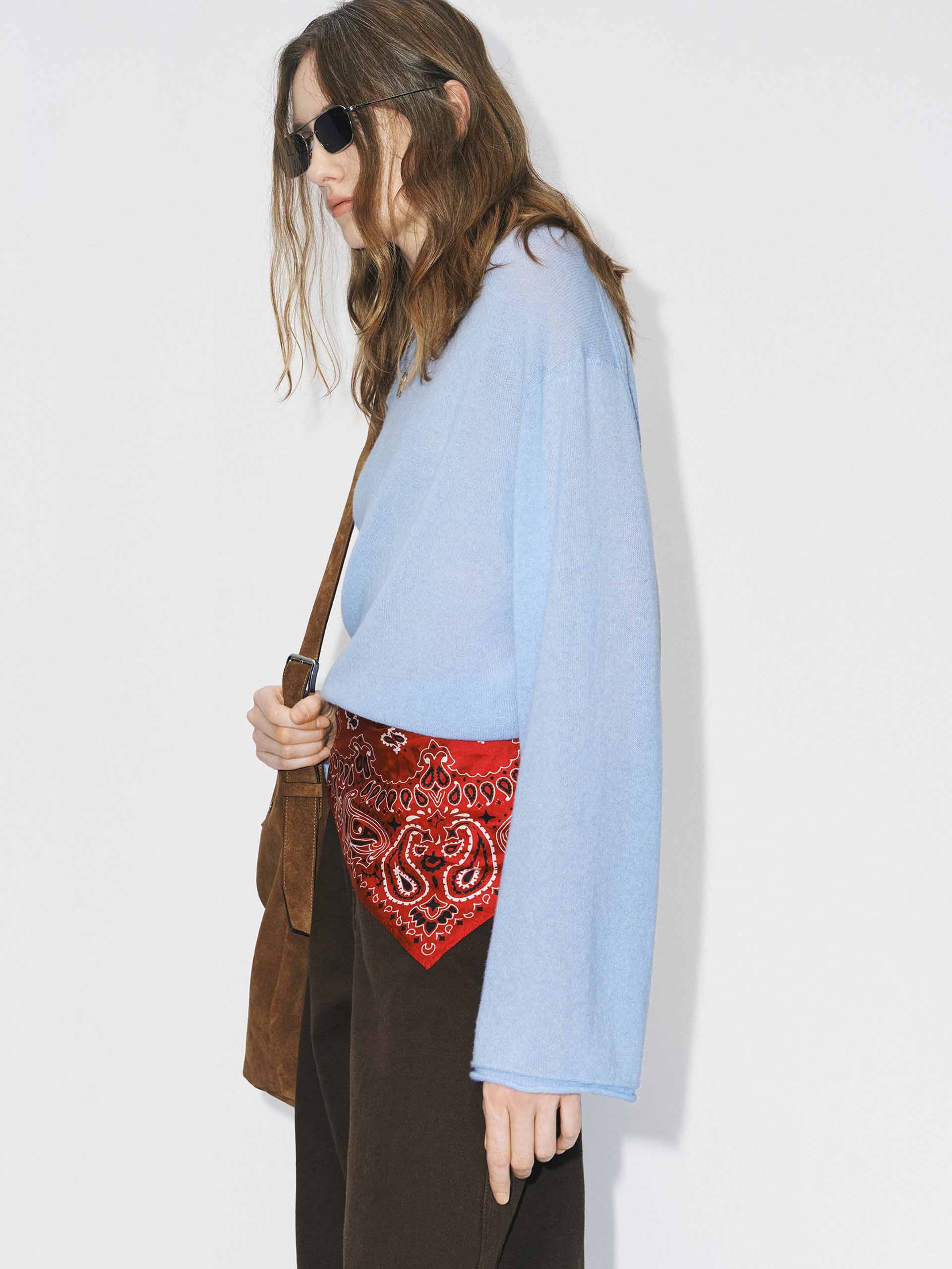 Wool Blend Relaxed Sweater