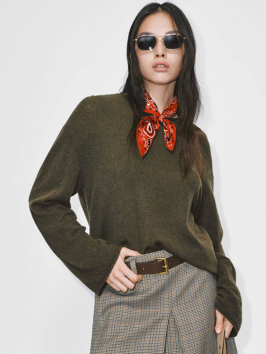 Wool Blend Relaxed Sweater