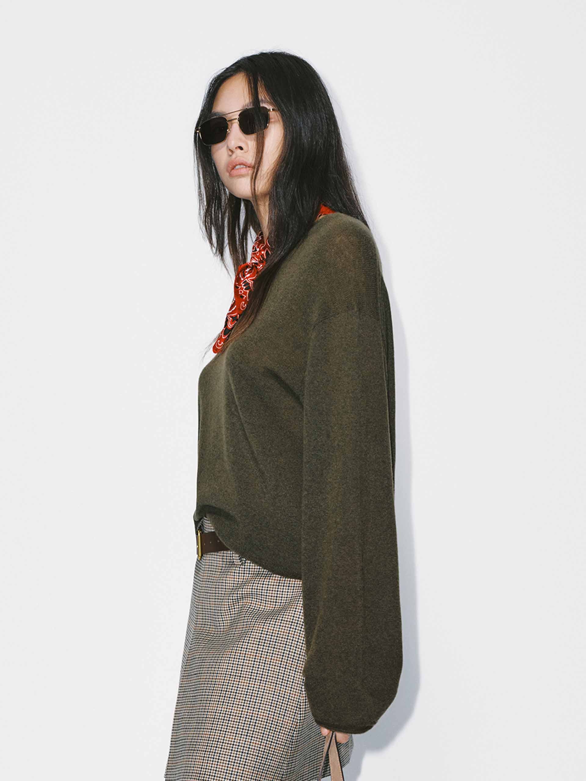 Wool Blend Relaxed Sweater