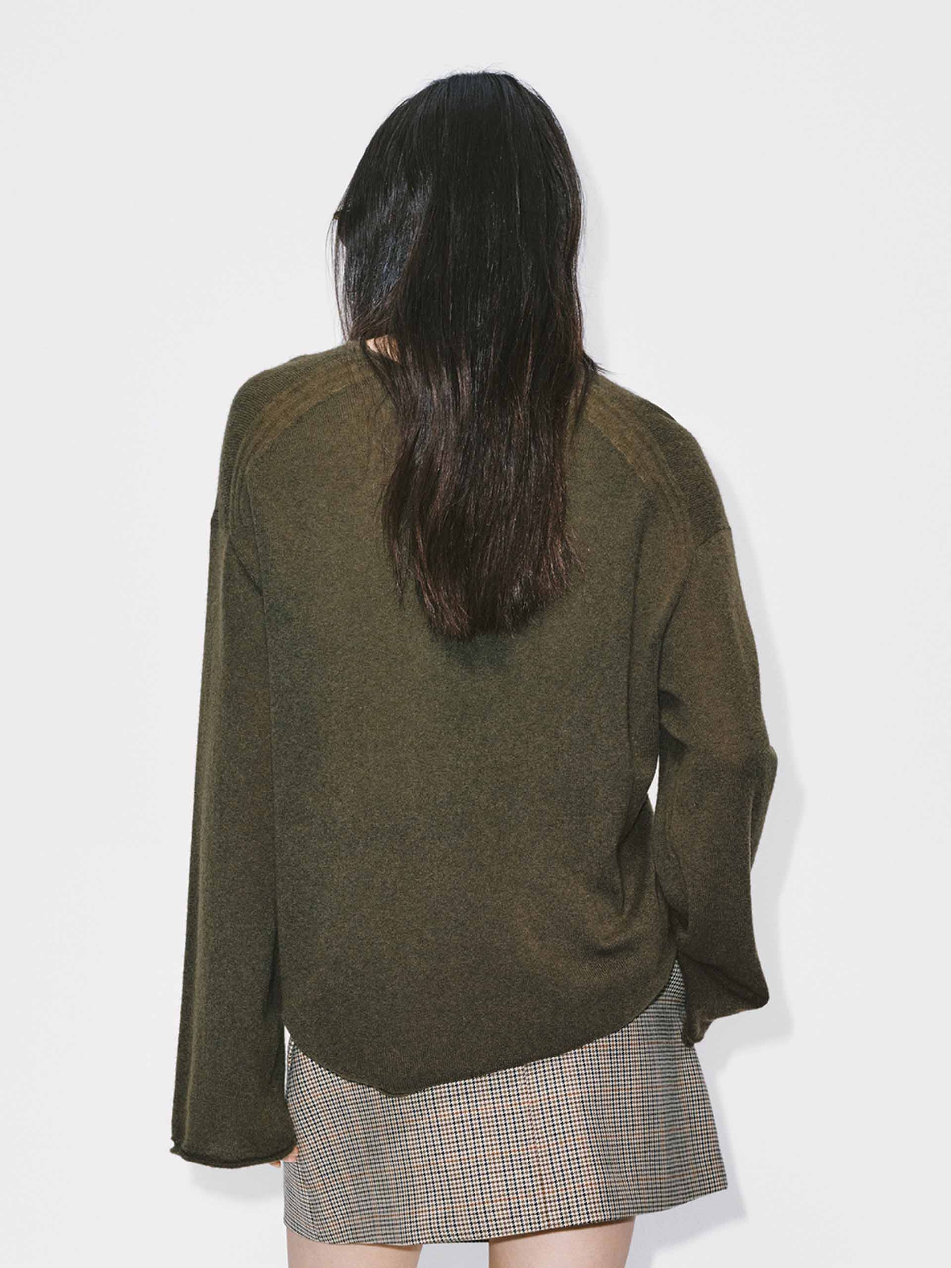 Wool Blend Relaxed Sweater