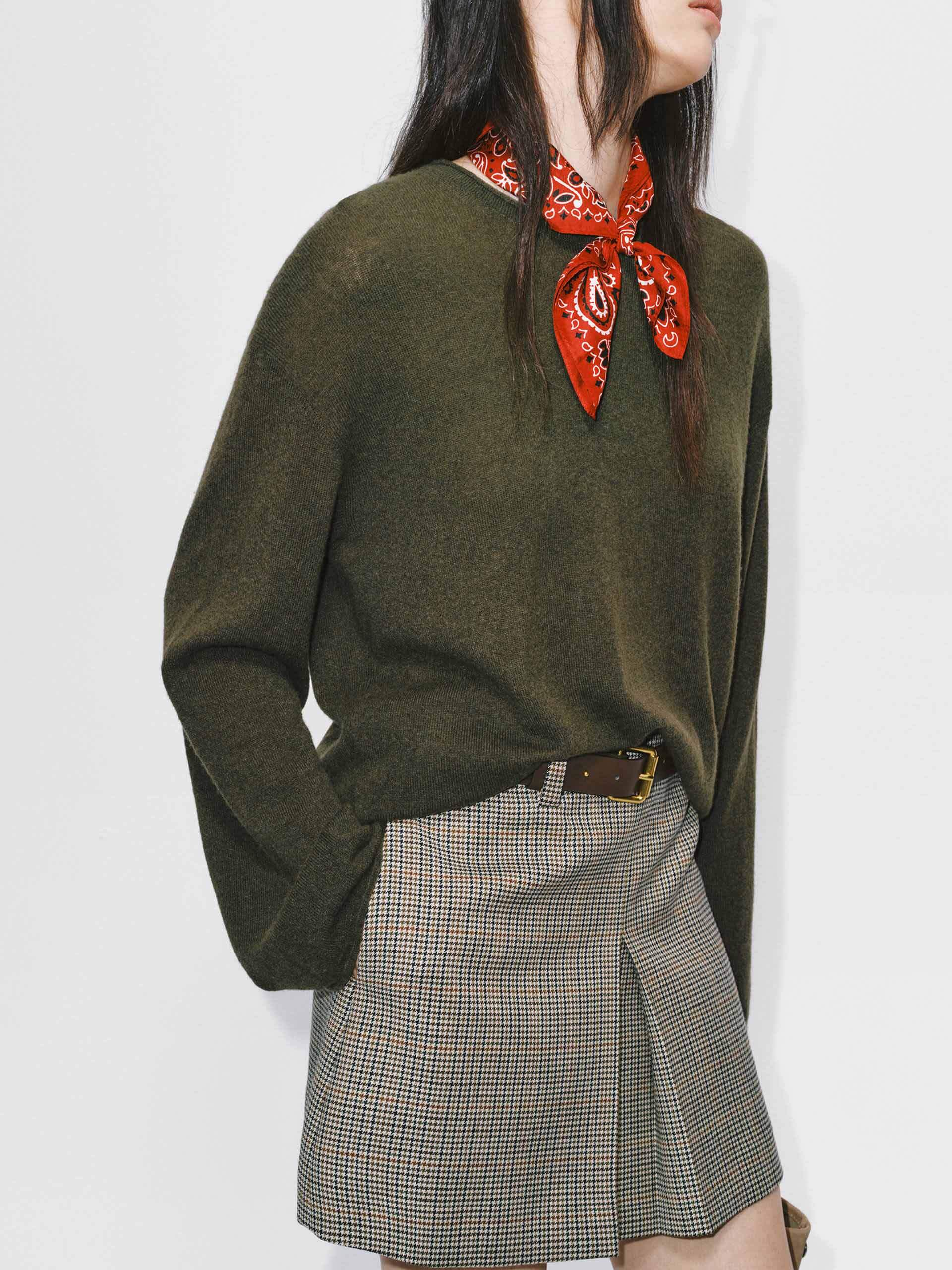 Wool Blend Relaxed Sweater