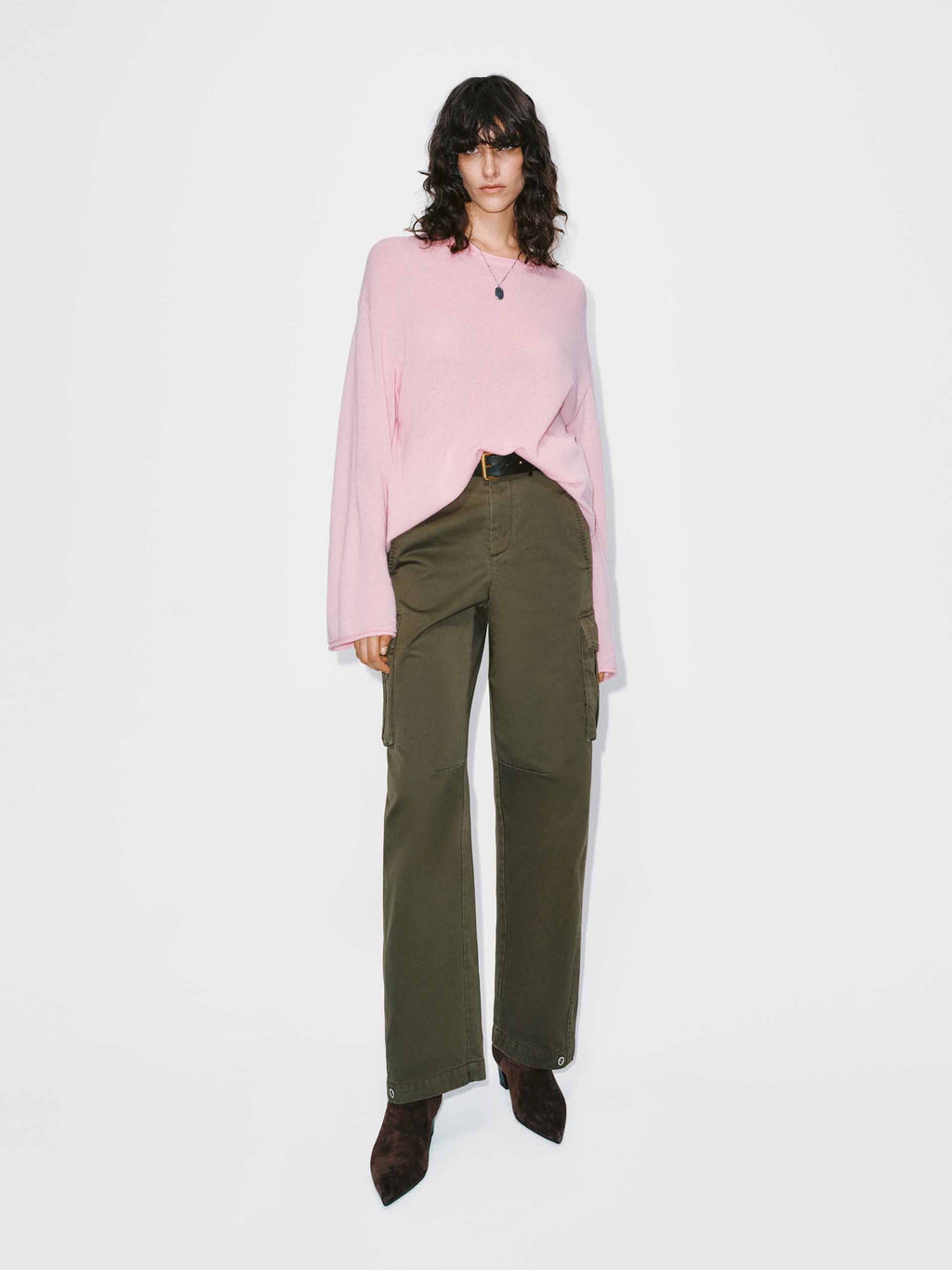 Wool Blend Relaxed Sweater