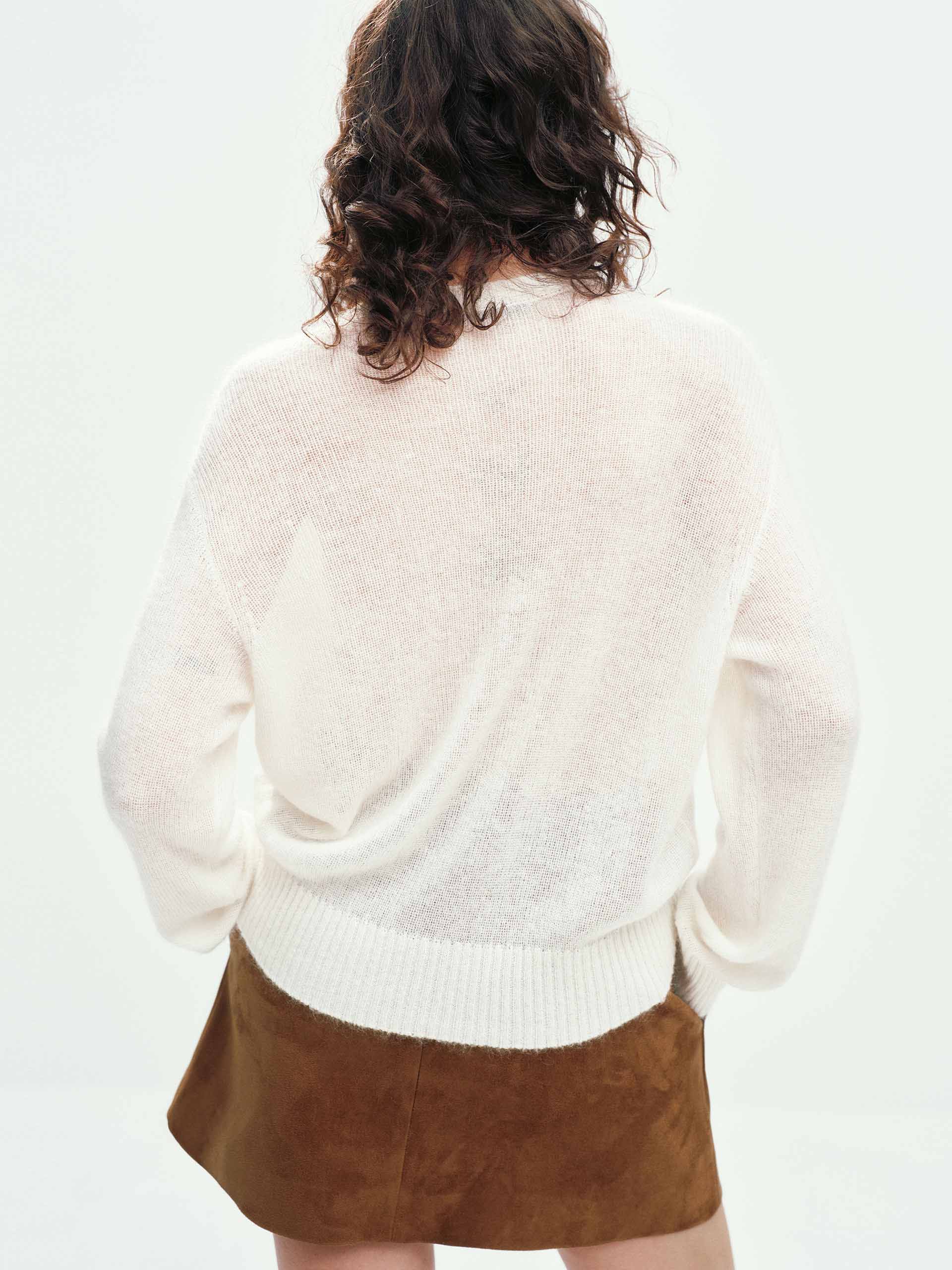 Front Letter Embroidery Sweater