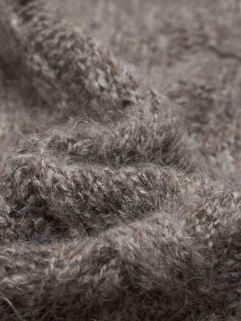 Raw Hem Cable Knitted Sweater