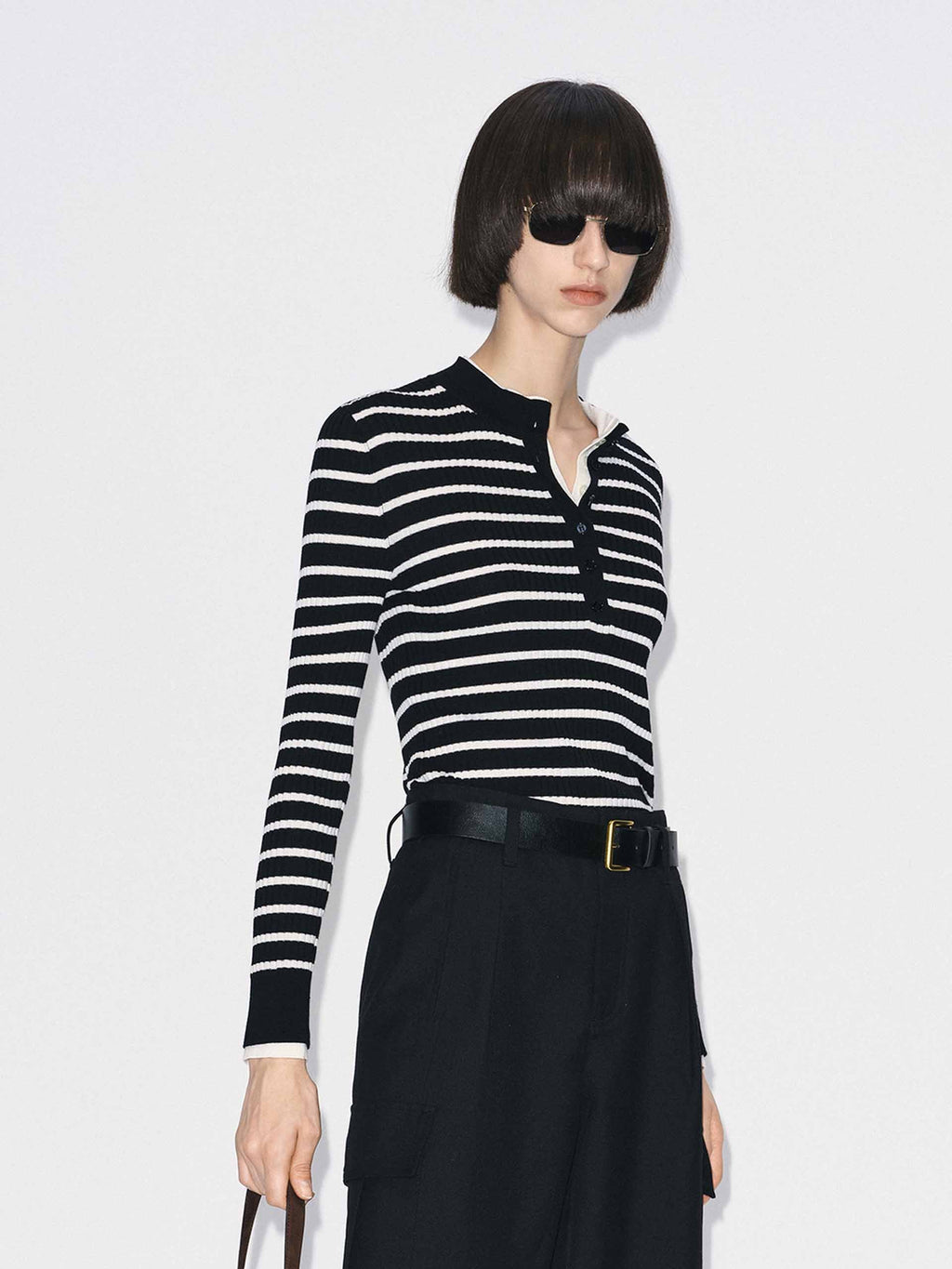 Merino Wool Ribbed Sweater