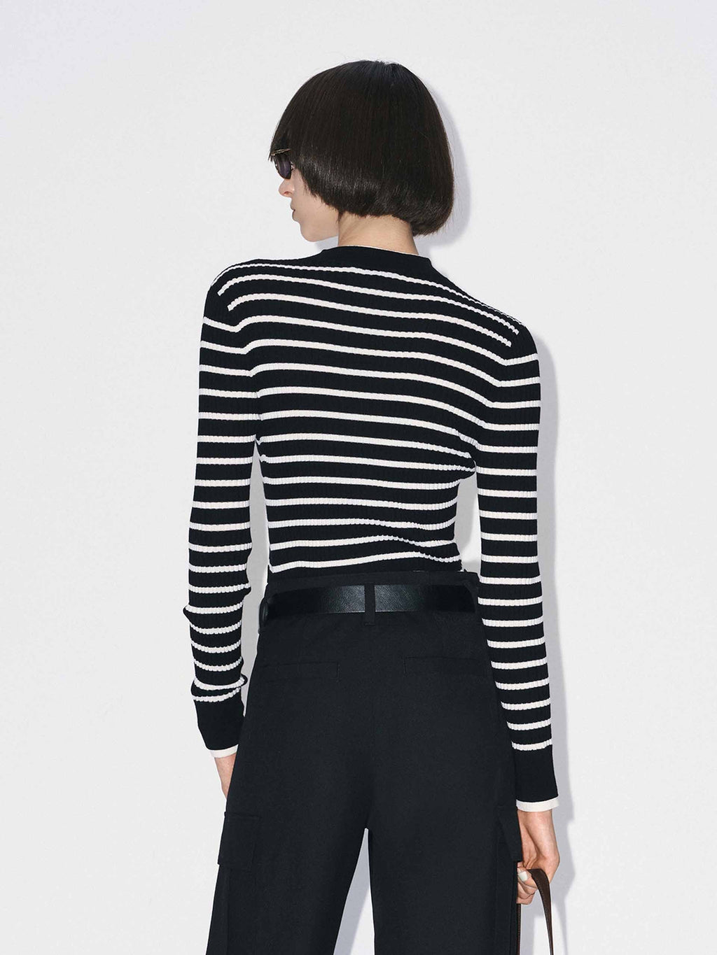 Merino Wool Ribbed Sweater