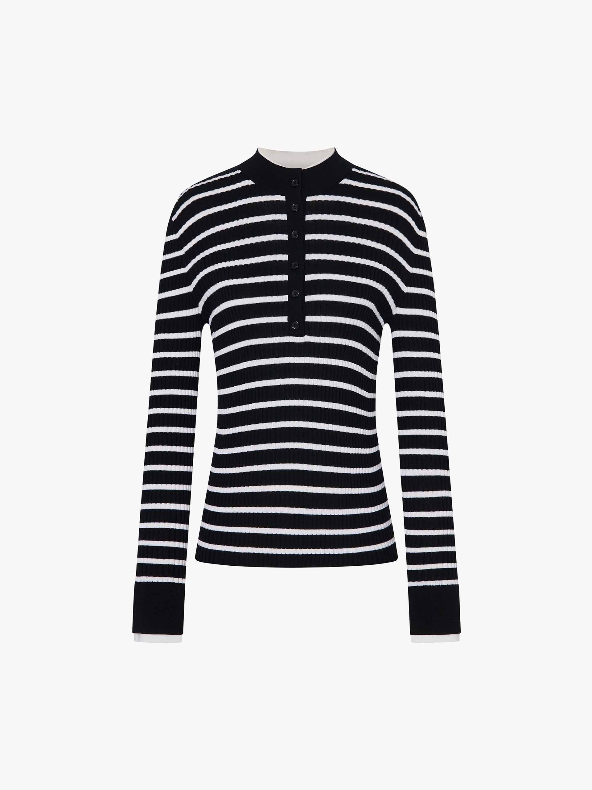 Merino Wool Ribbed Sweater