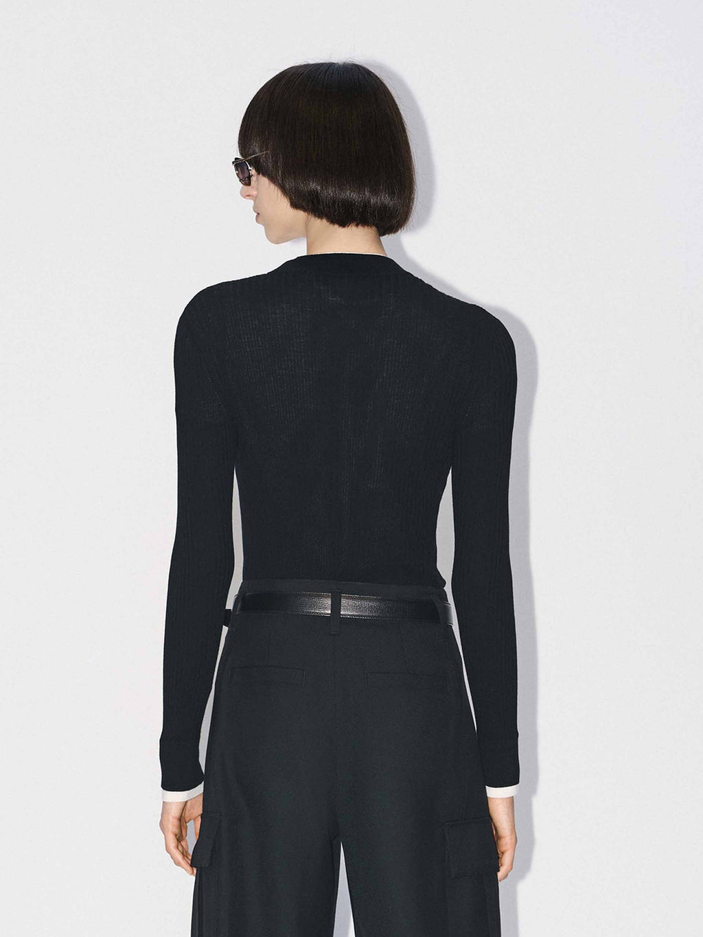 Merino Wool Ribbed Sweater