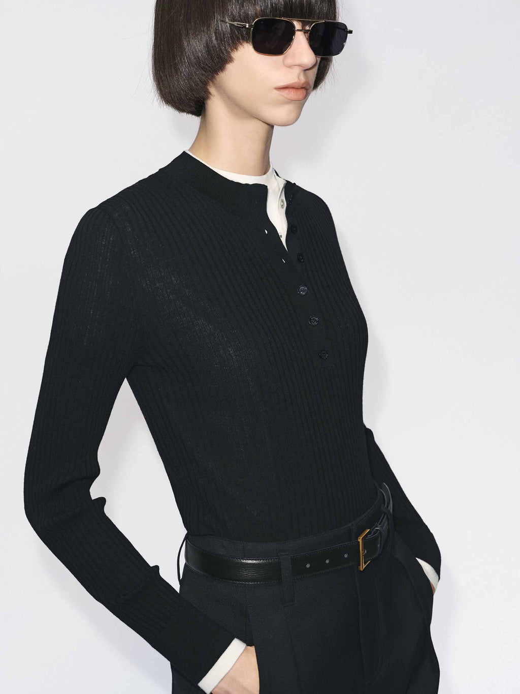 Merino Wool Ribbed Sweater