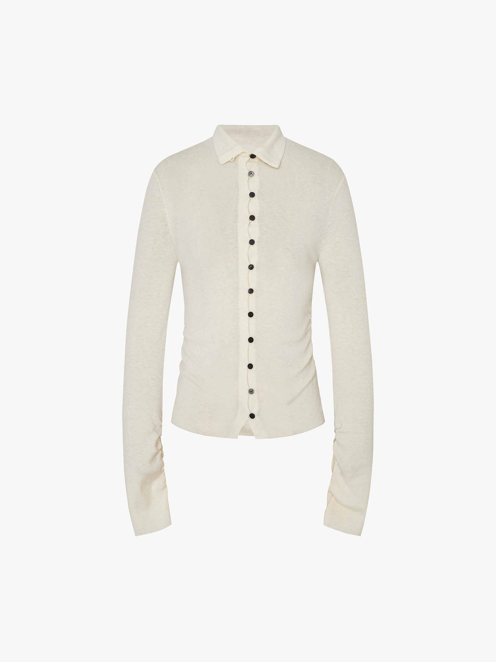 Pleated Waist Wool Sweater