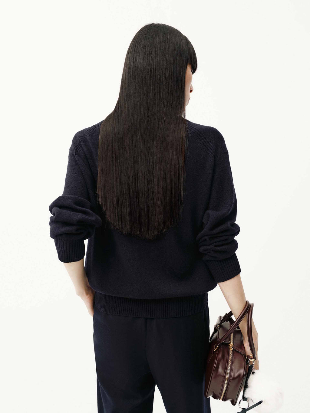 Removable Shirt Collar Sweater