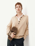 Removable Shirt Collar Sweater