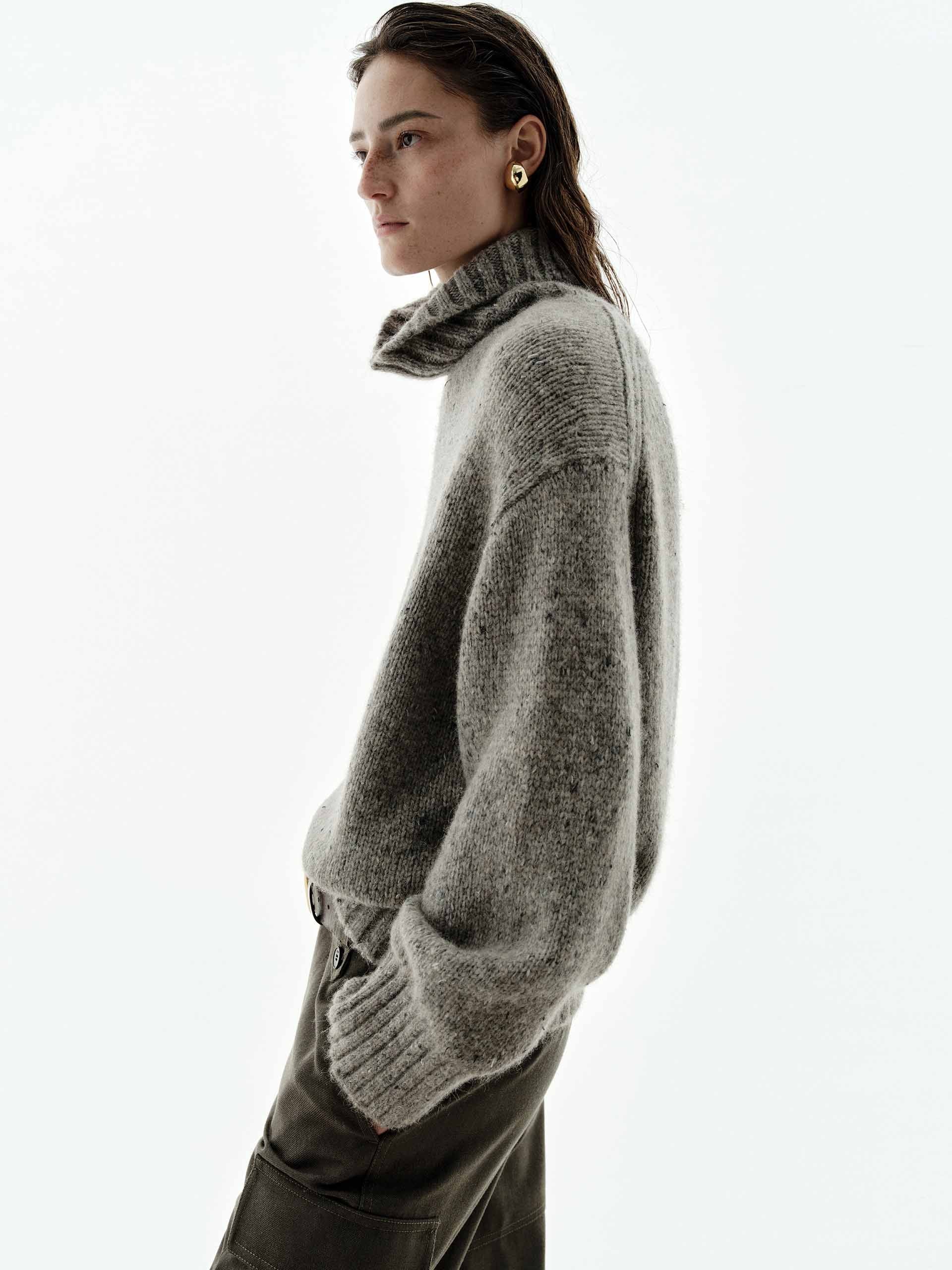 Alpaca Blend Turtleneck Sweater
