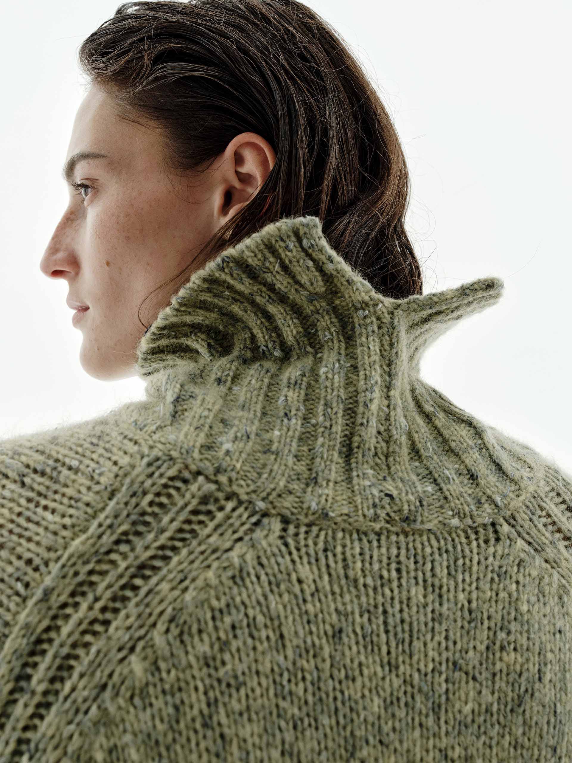 Alpaca Blend Turtleneck Sweater