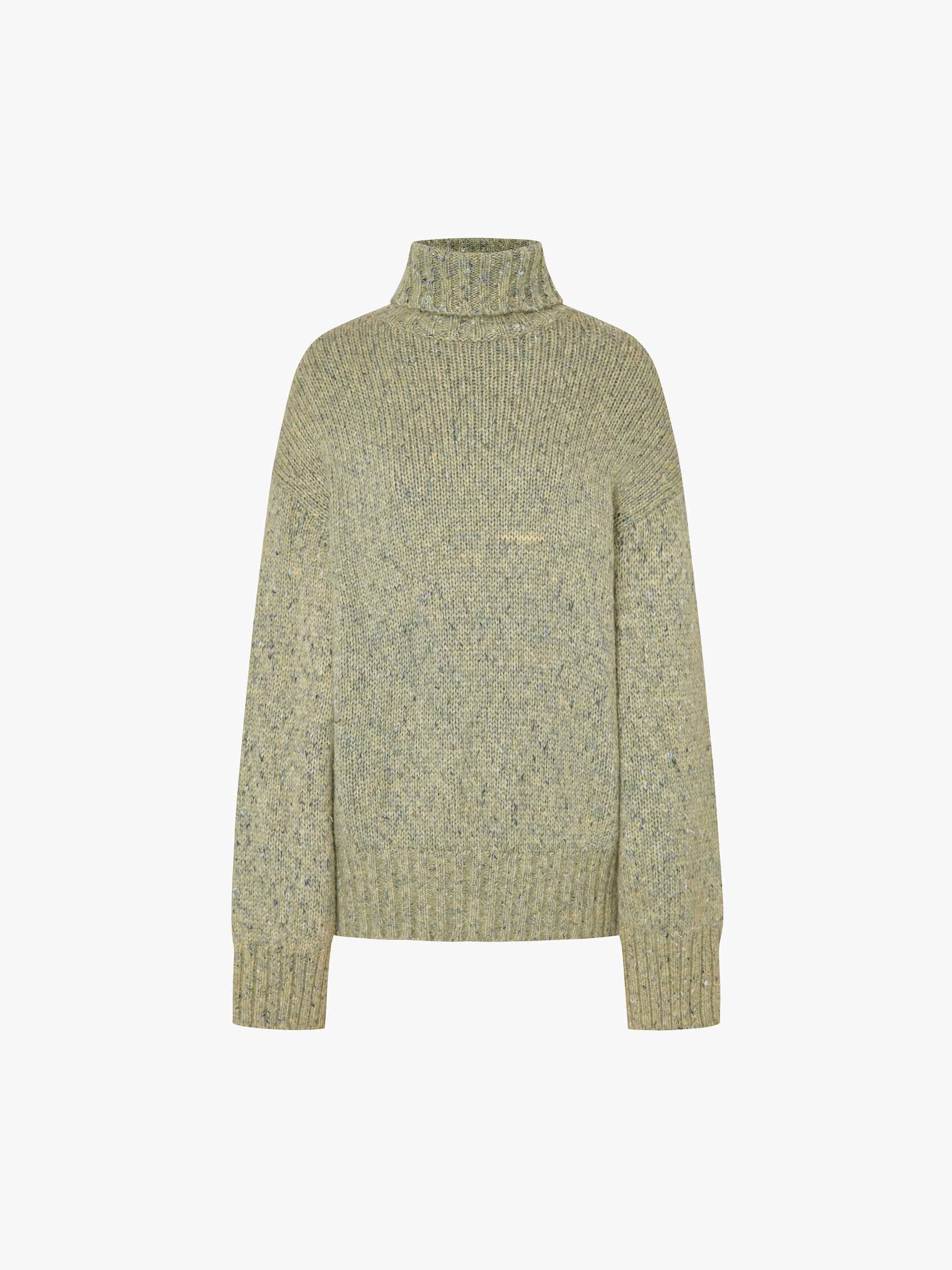 Alpaca Blend Turtleneck Sweater