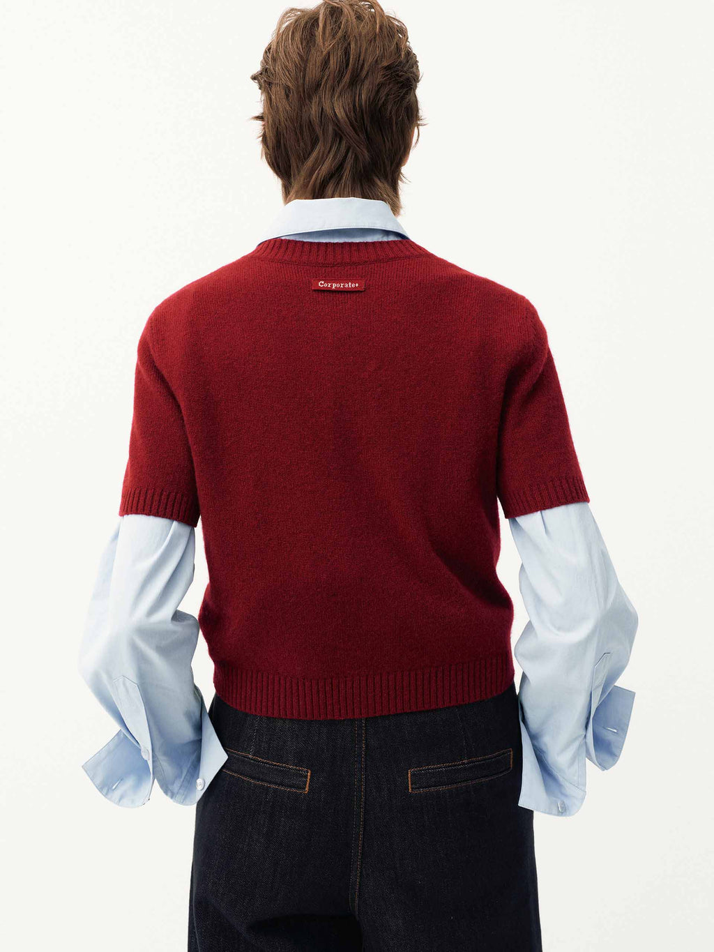 Wool Cropped Knitted Top