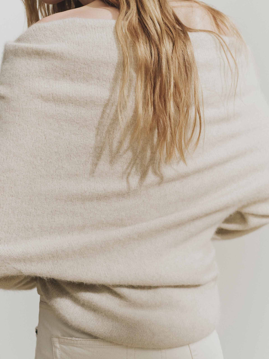 Cashmere Off Shoulder Sweater