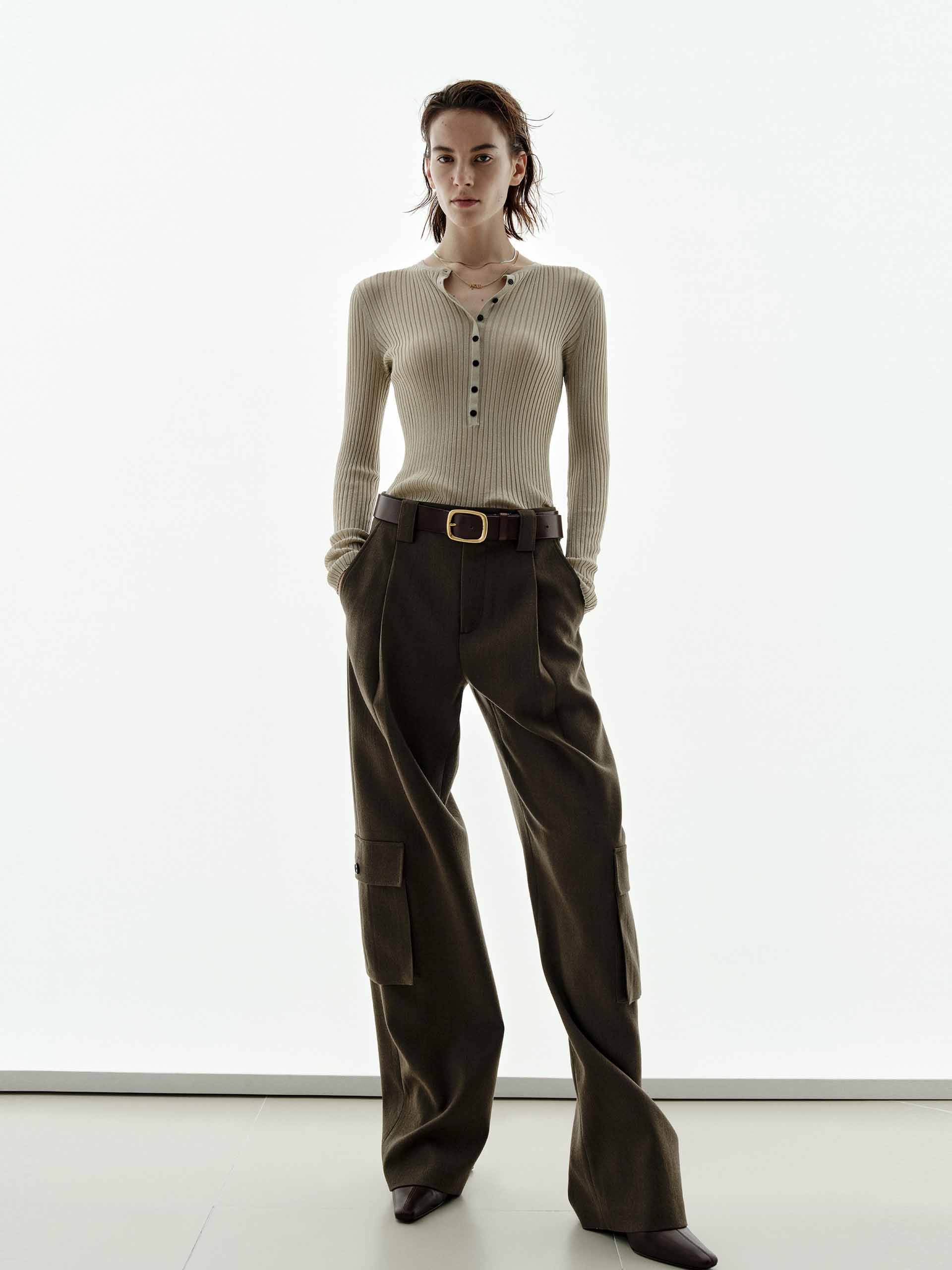 Half Button Lurex Sweater