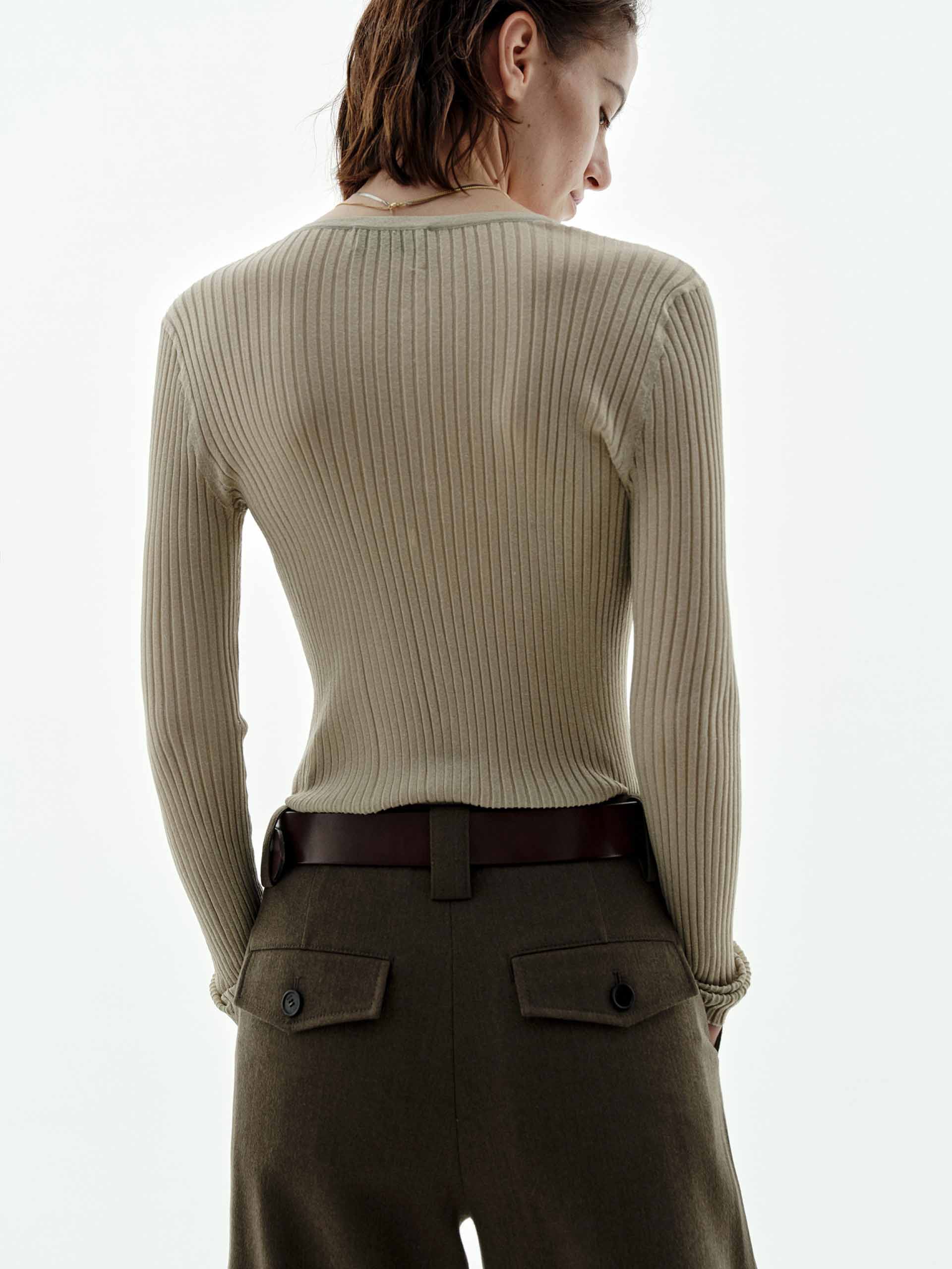 Half Button Lurex Sweater