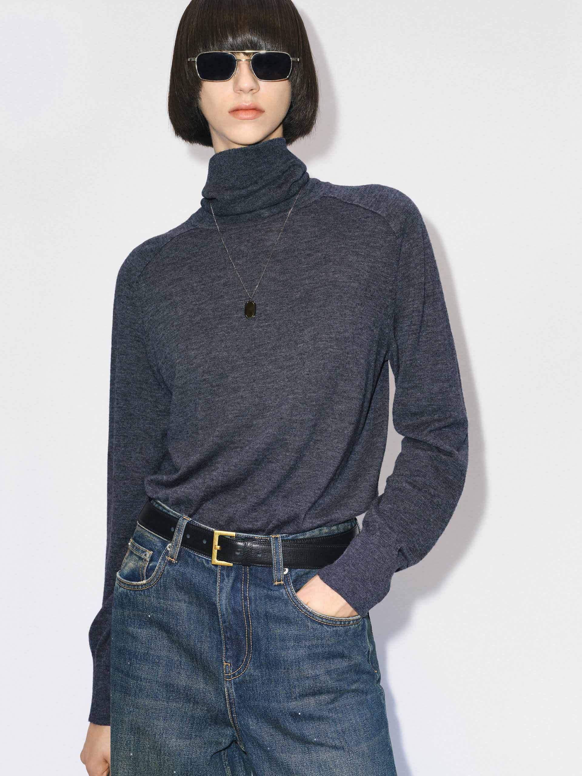 Turtleneck Wool Sweater