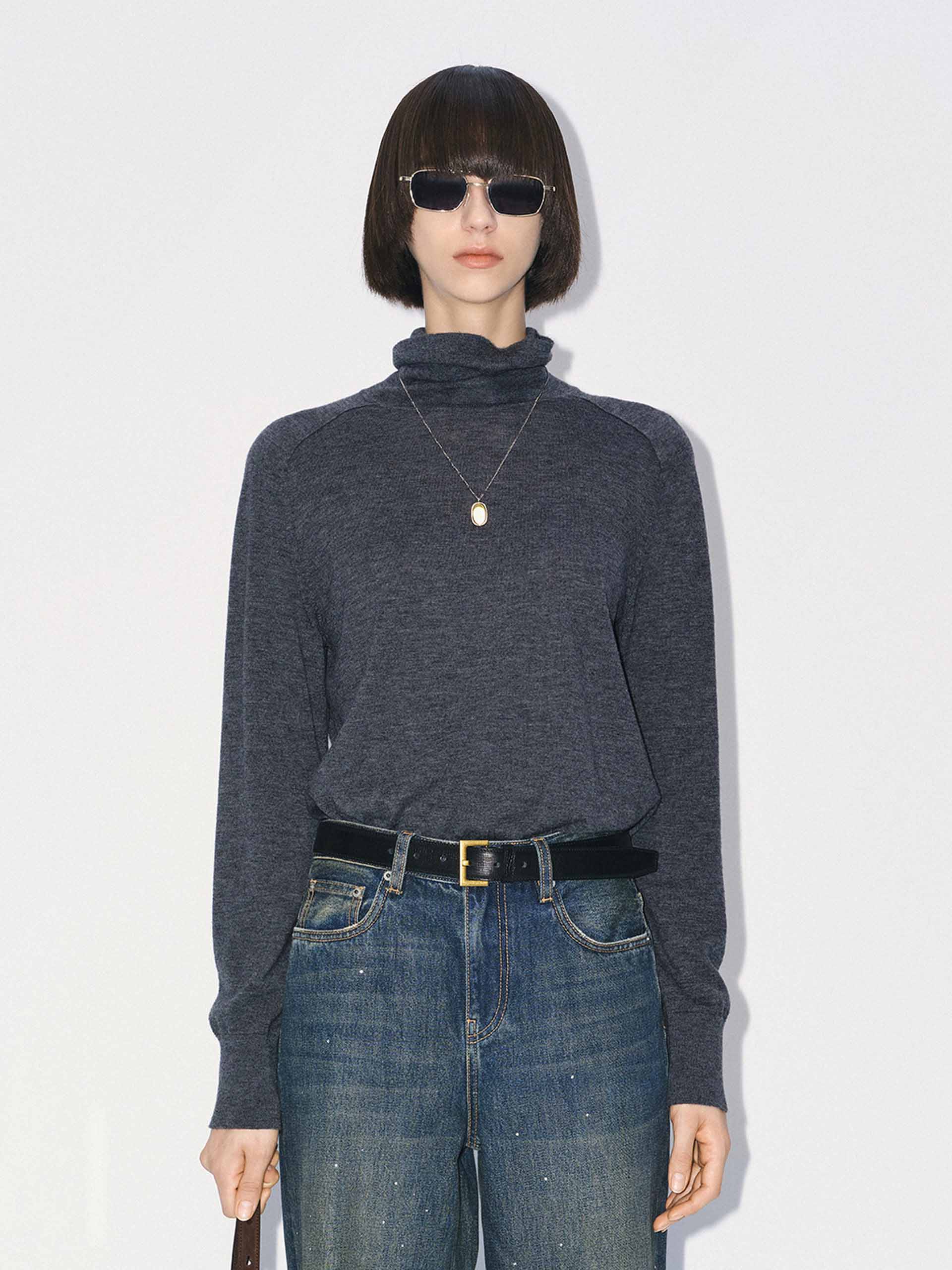Turtleneck Wool Sweater