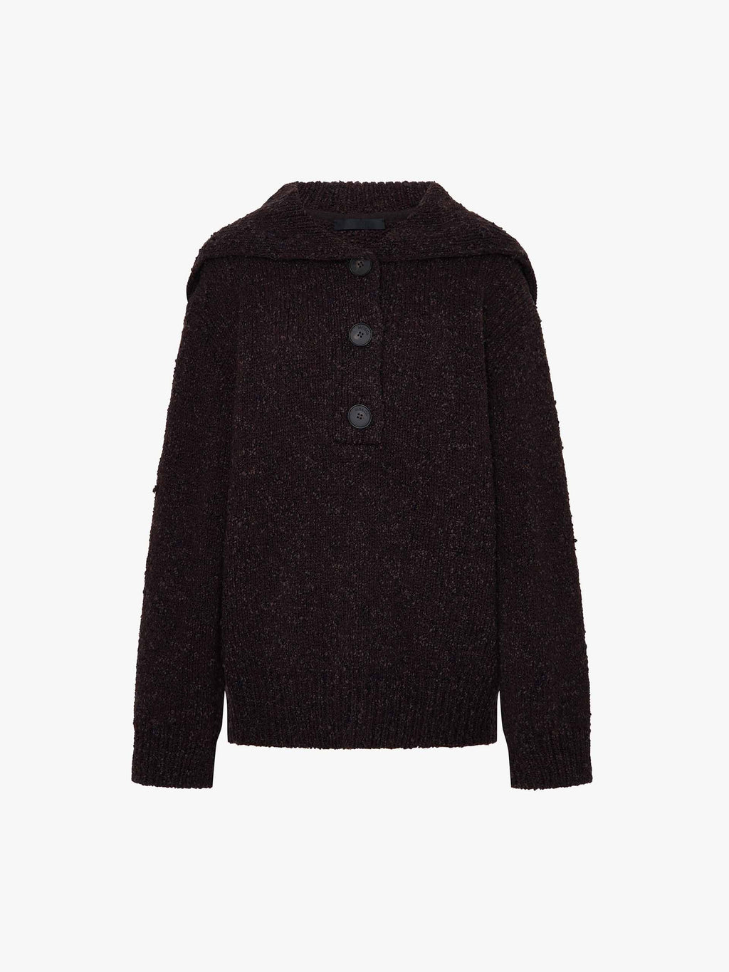 Navy Collar Knitted Sweater