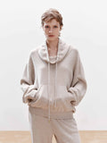 Drawstring Neckline Sweater