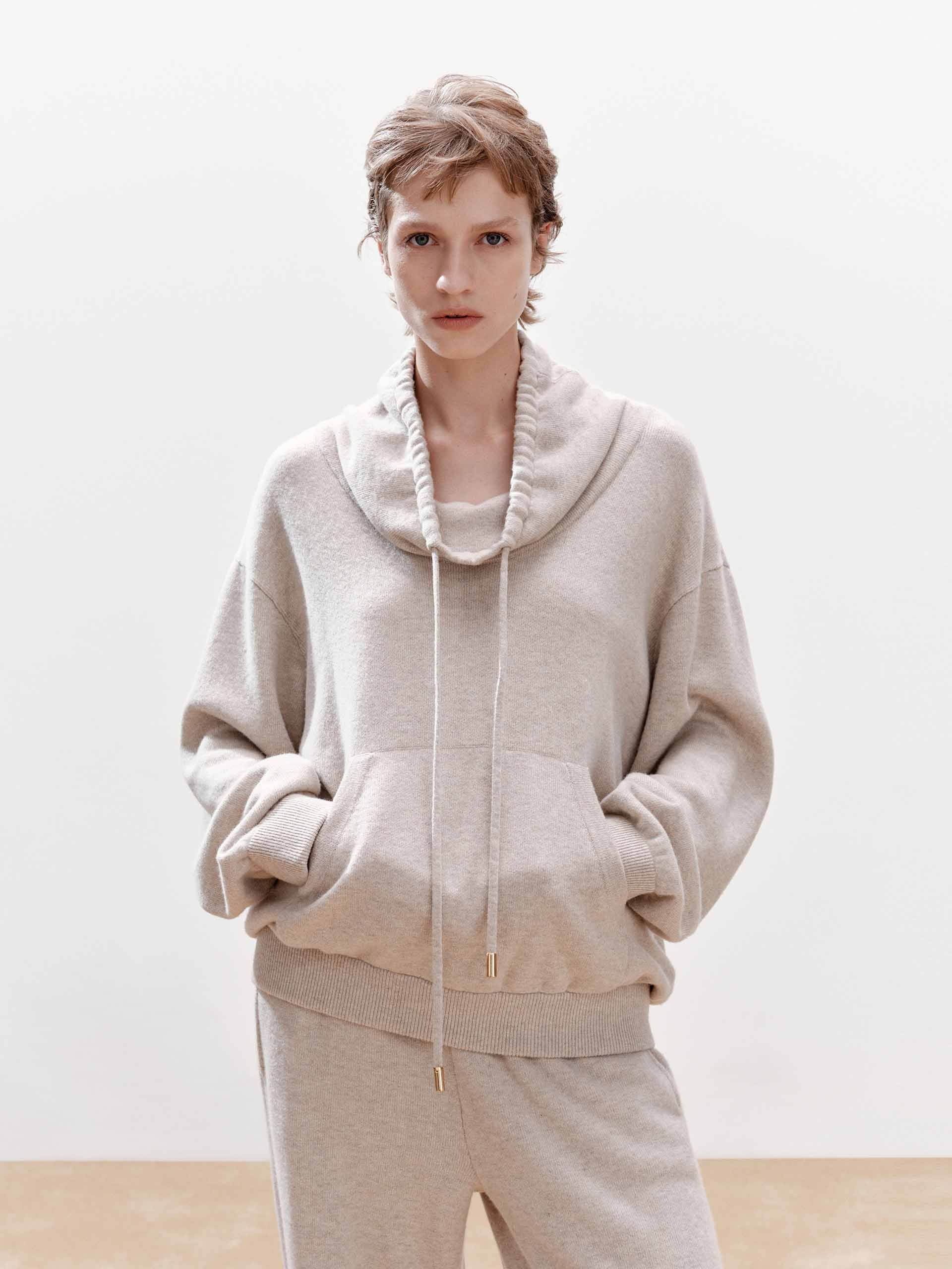 Drawstring Neckline Sweater
