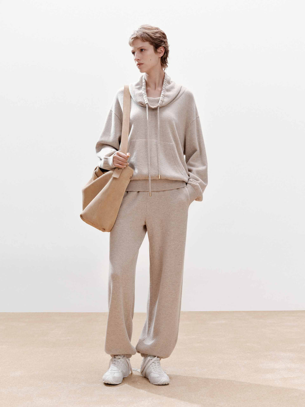 Drawstring Neckline Sweater