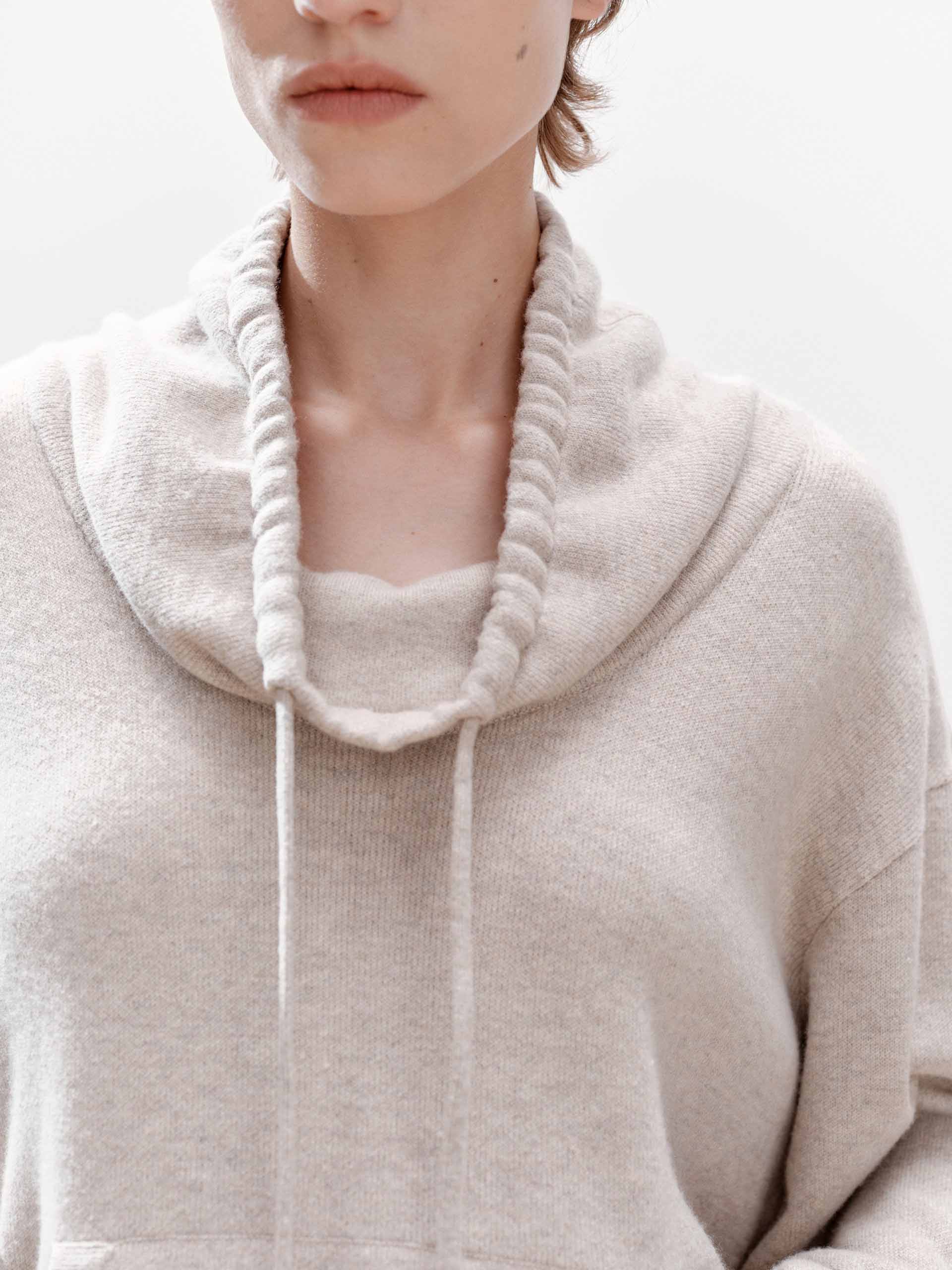 Drawstring Neckline Sweater