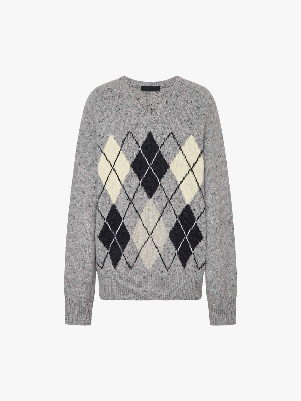 Argyle V-neck Sweater