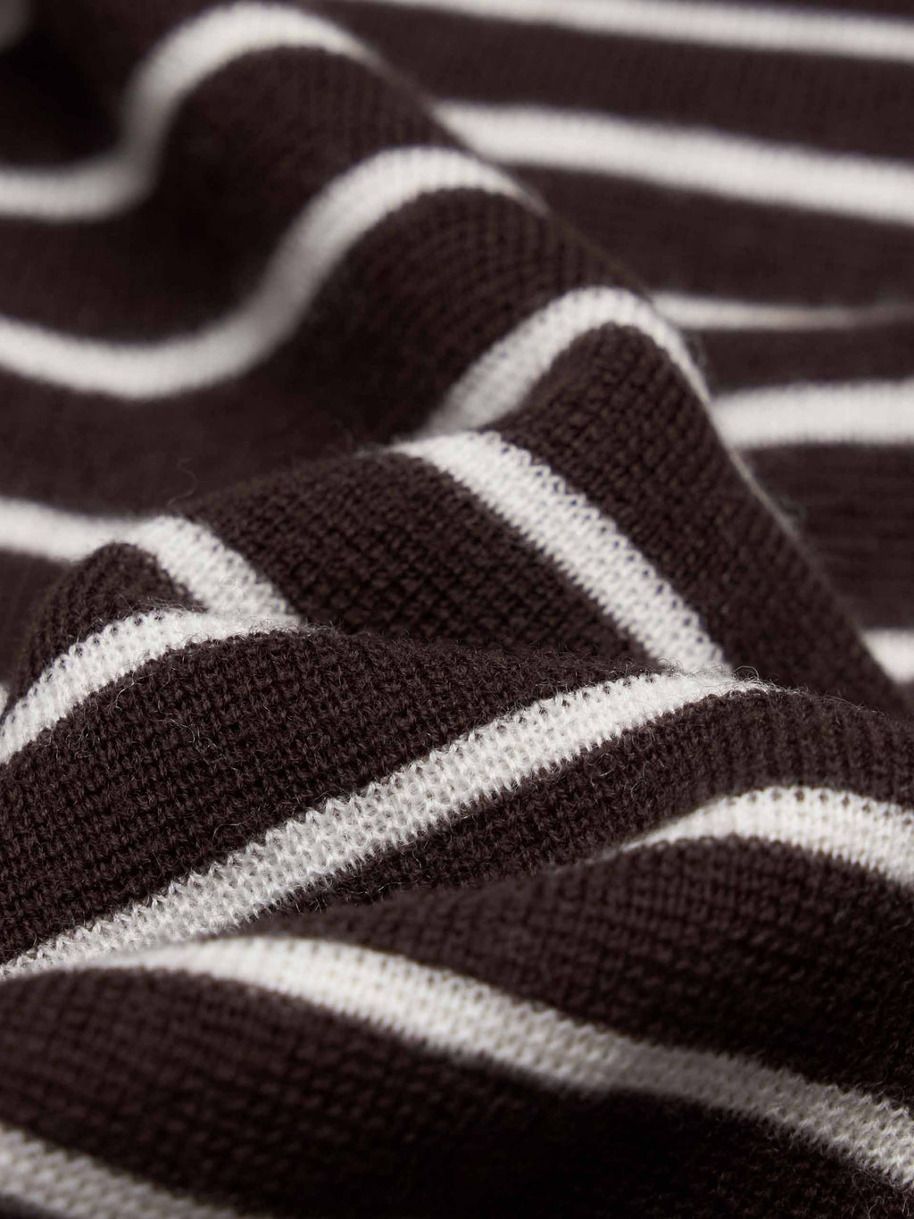 V-neck Striped Wool Sweater