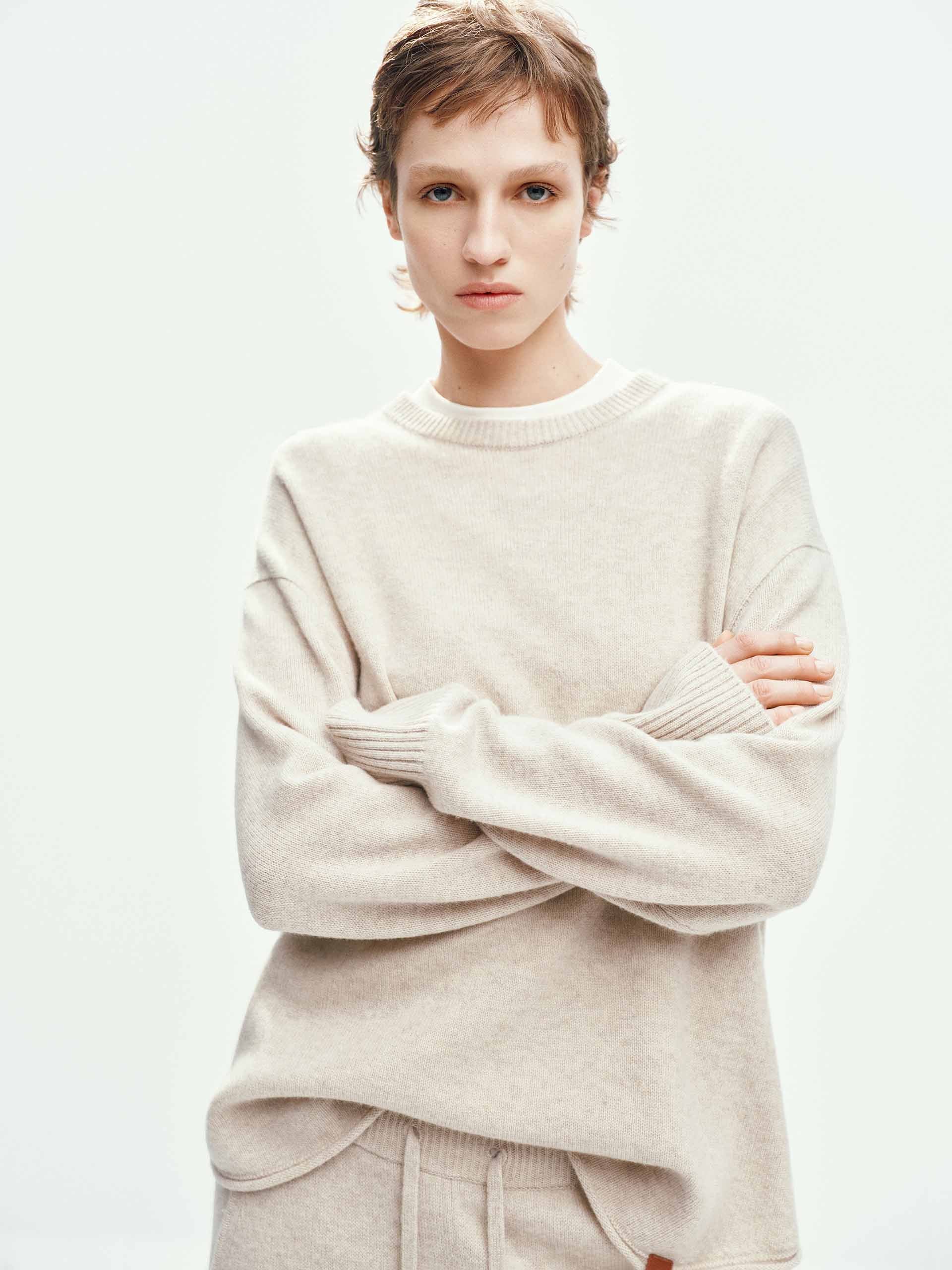 Wool Cashmere Relaxed Sweater