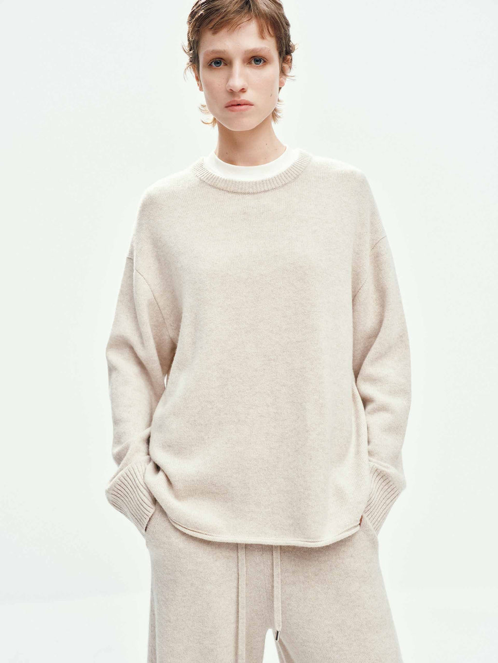 Wool Cashmere Relaxed Sweater