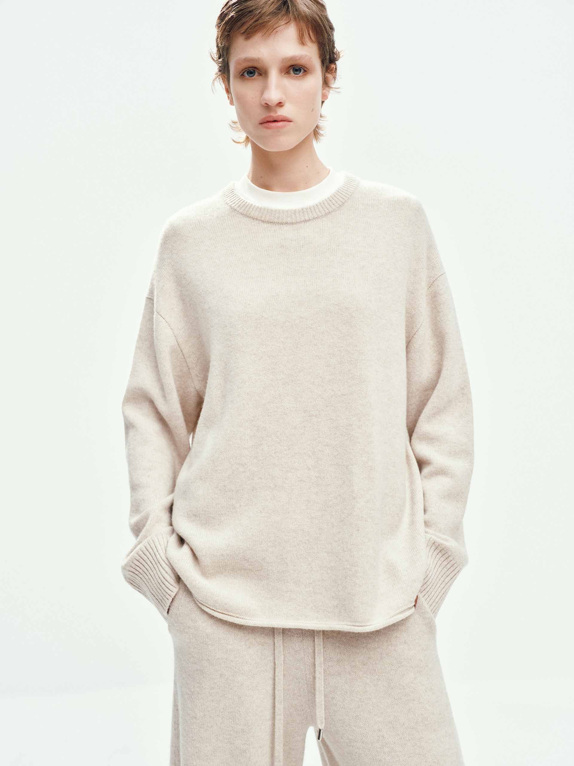 Wool Cashmere Relaxed Sweater