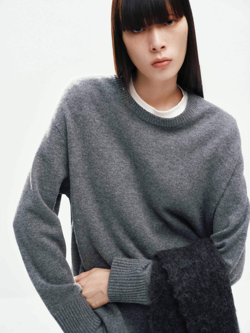 Wool Cashmere Relaxed Sweater