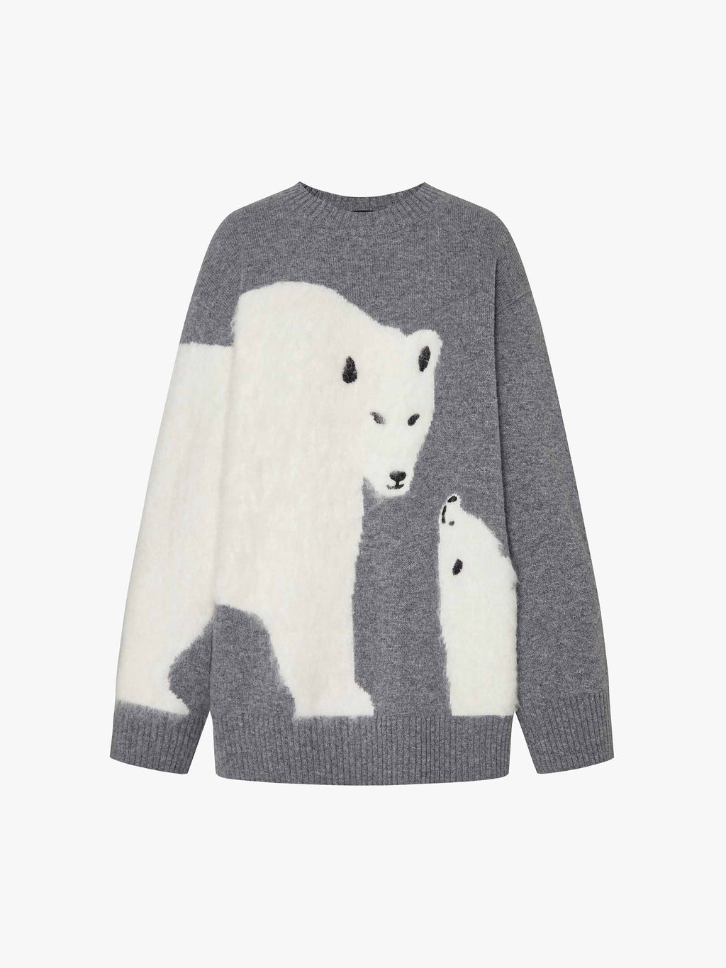 Contrast Polar Bear Pattern Sweater