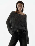 Sequin Crochet Knitted Top