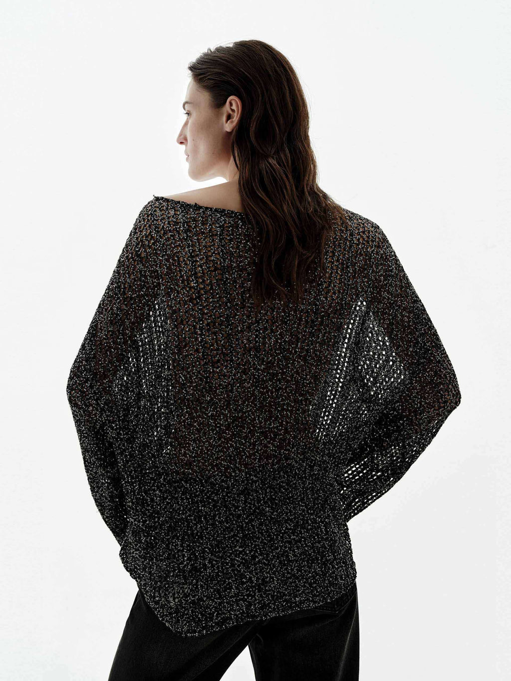 Sequin Crochet Knitted Top