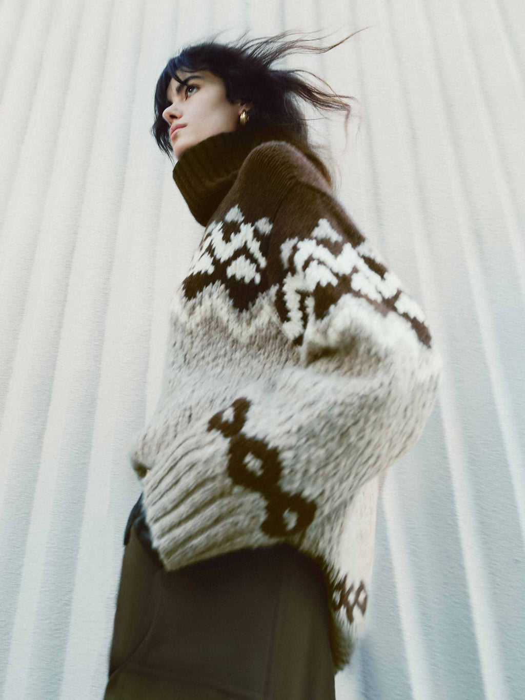 Fair Isle Turtleneck Sweater