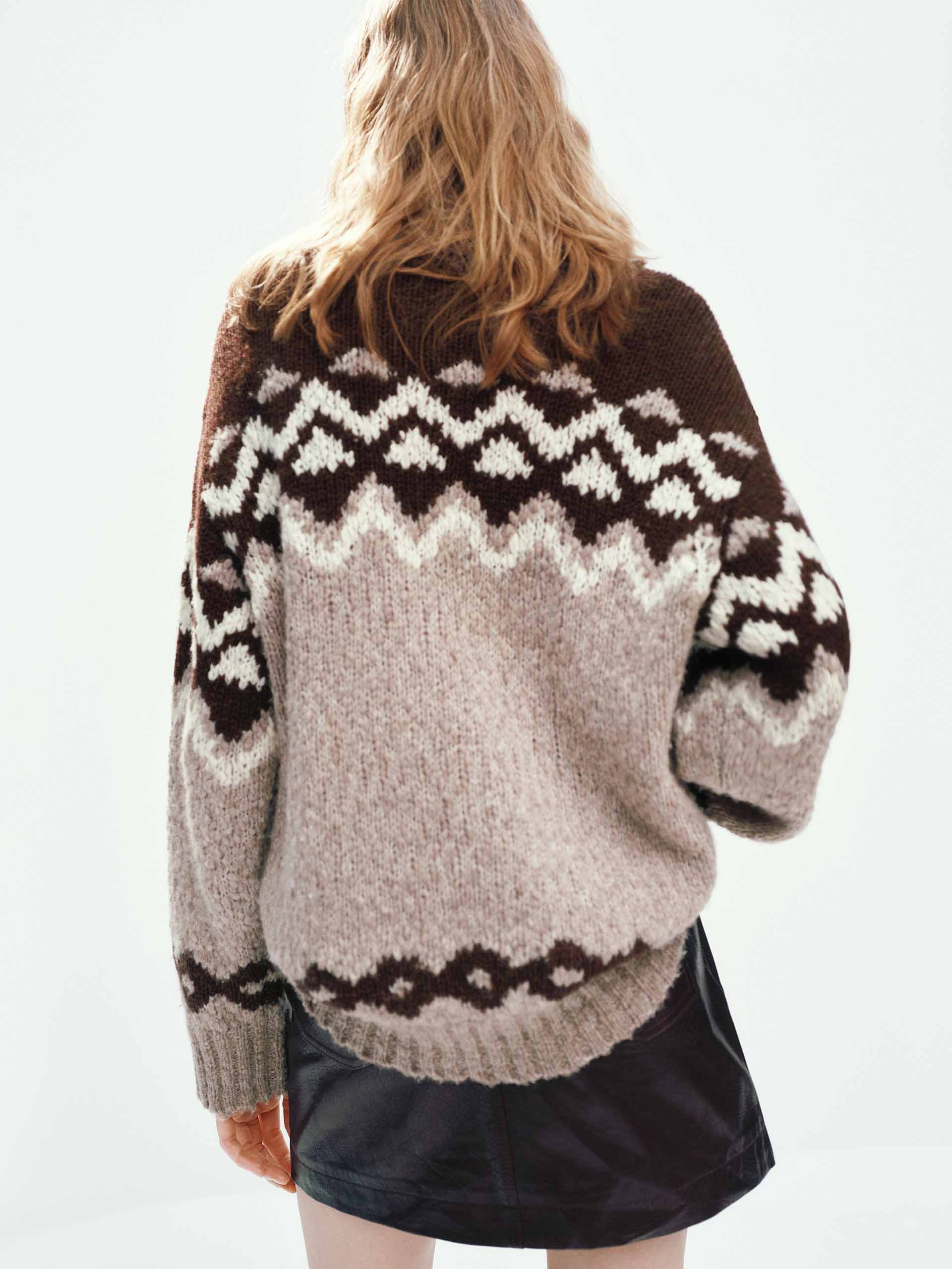 Fair Isle Turtleneck Sweater