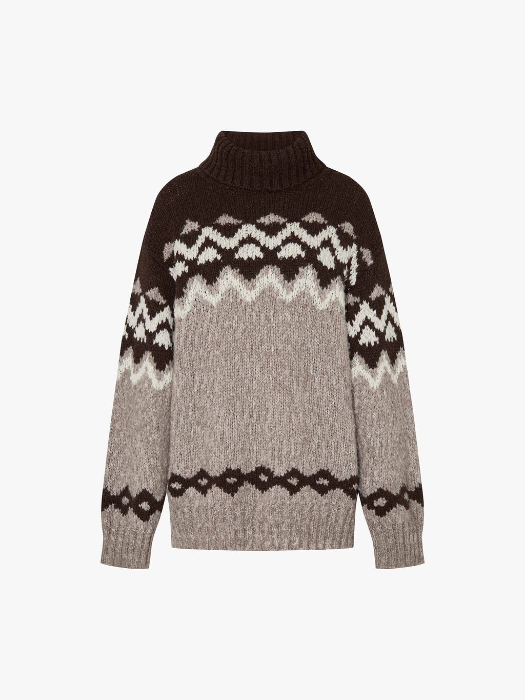 Fair Isle Turtleneck Sweater