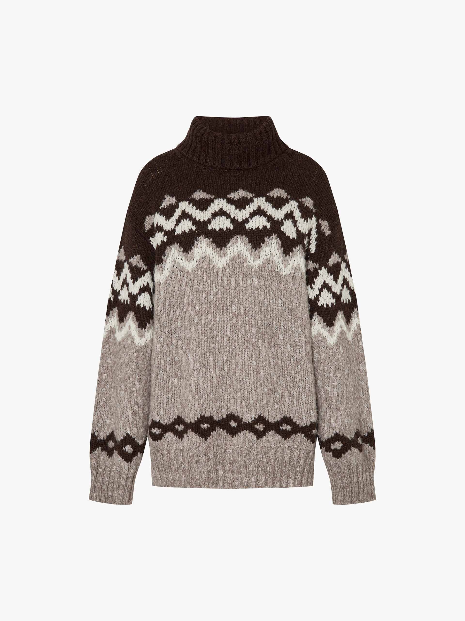 Fair Isle Turtleneck Sweater