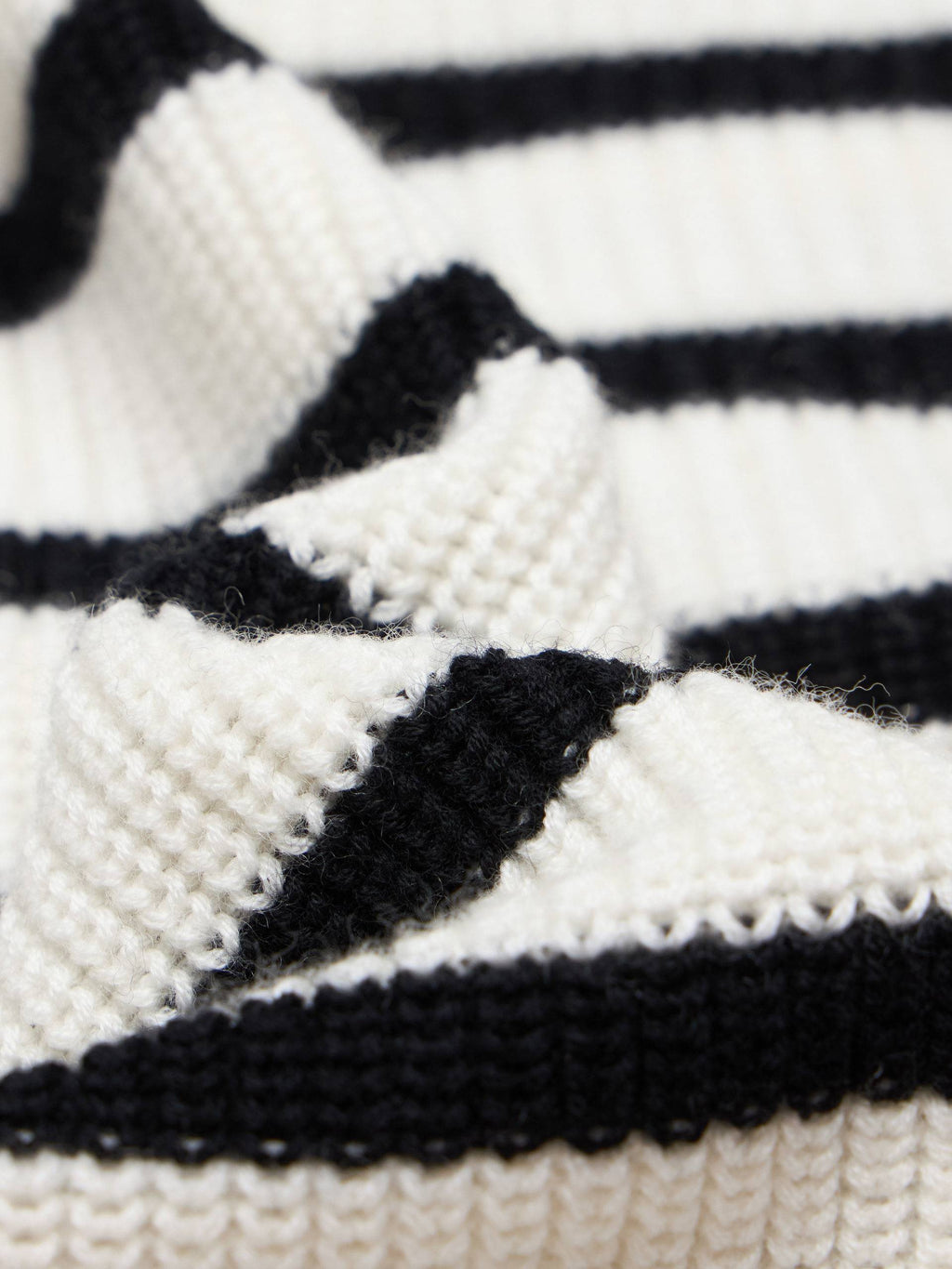 Henley Collar Wool Sweater