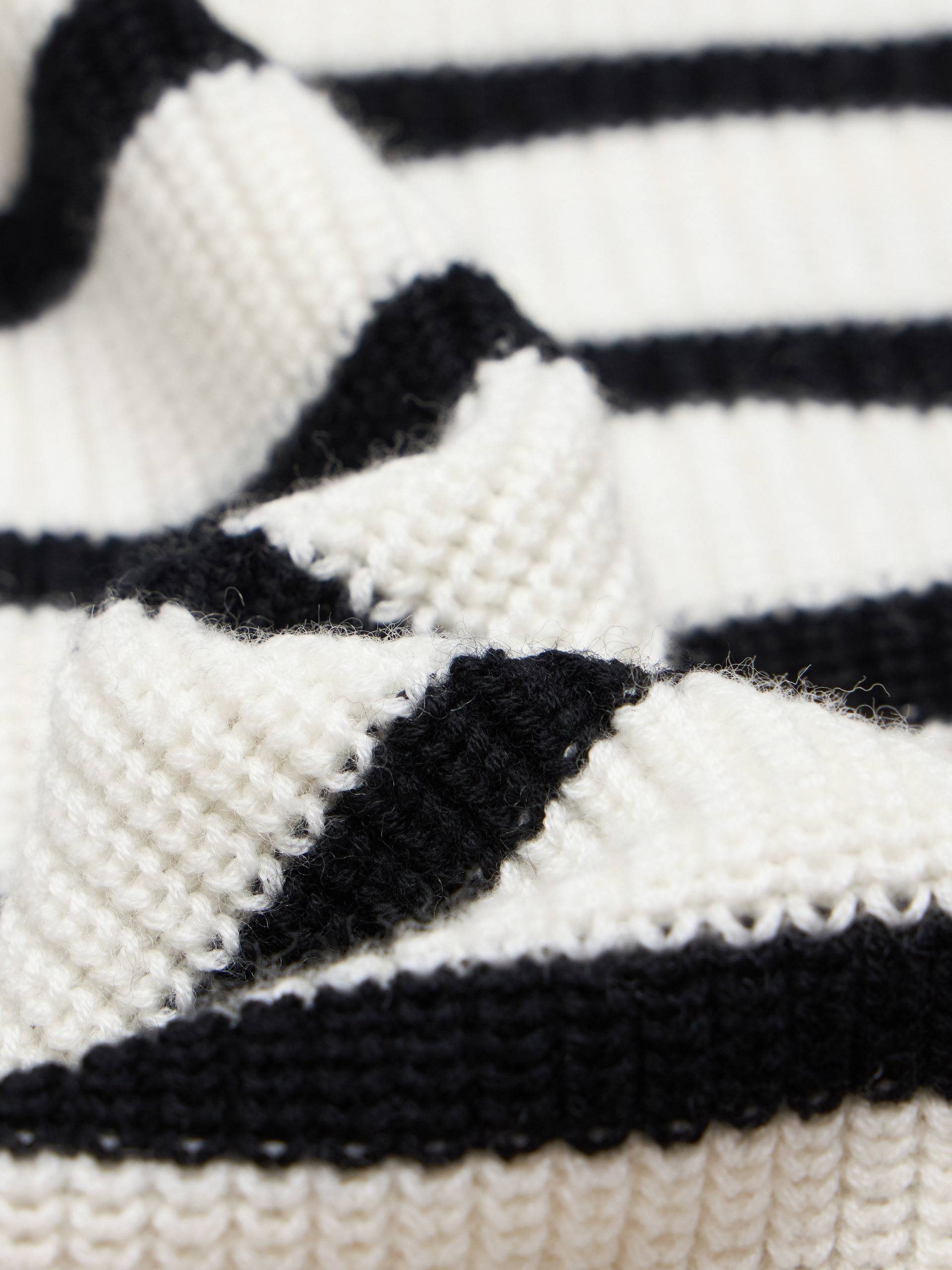 Henley Collar Wool Sweater