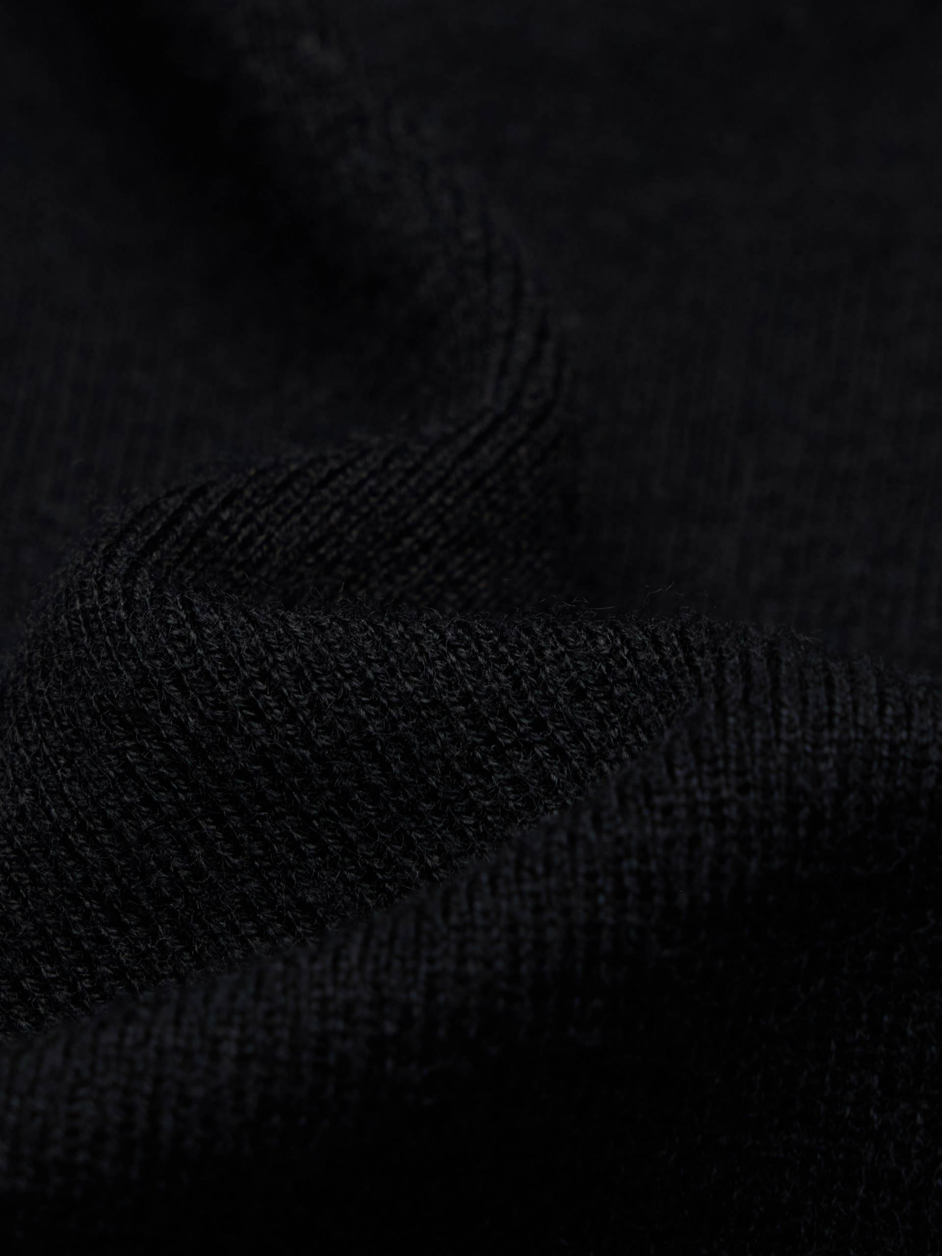 Wool Blend Fitted Knitted Top